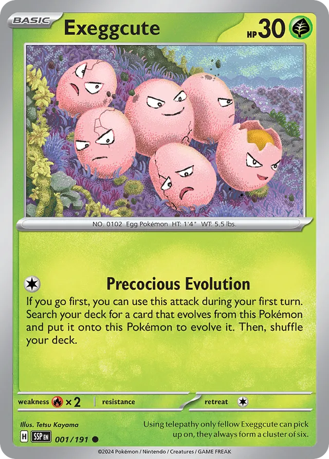 001/191 Exeggcute SSP Common