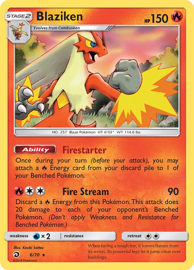 Blaziken Dragon Majesty 6/70 Rare Holo