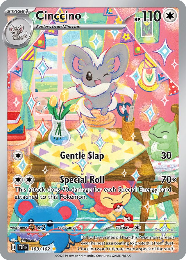 Cinccino Temporal Forces 183/162 Illustration Rare