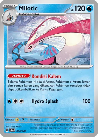 Milotic (Terastal Festival ex 036/187)