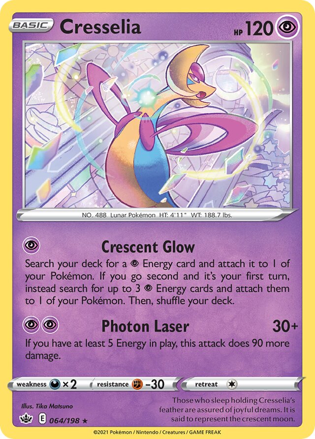 064/198 Cresselia CRE Rare Holo