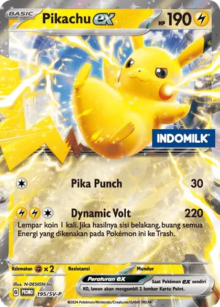 Pikachu ex (Scarlet & Violet Promos 195/SV-P)