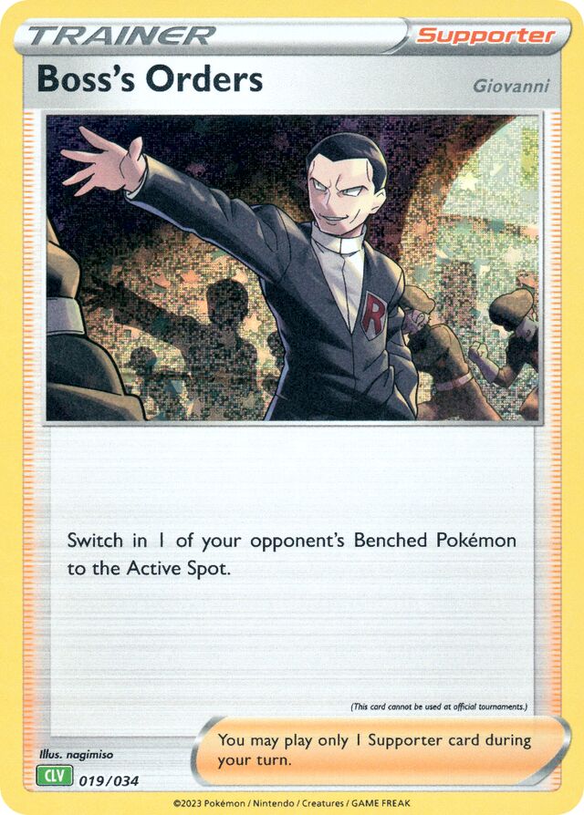 Boss's Orders [Giovanni] Venusaur & Lugia ex Deck 019/034