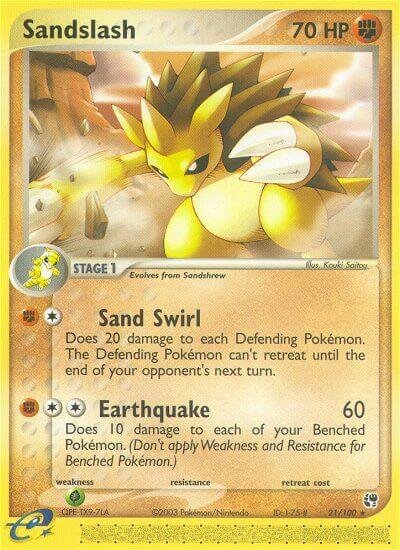 21/100 Sandslash SS Rare