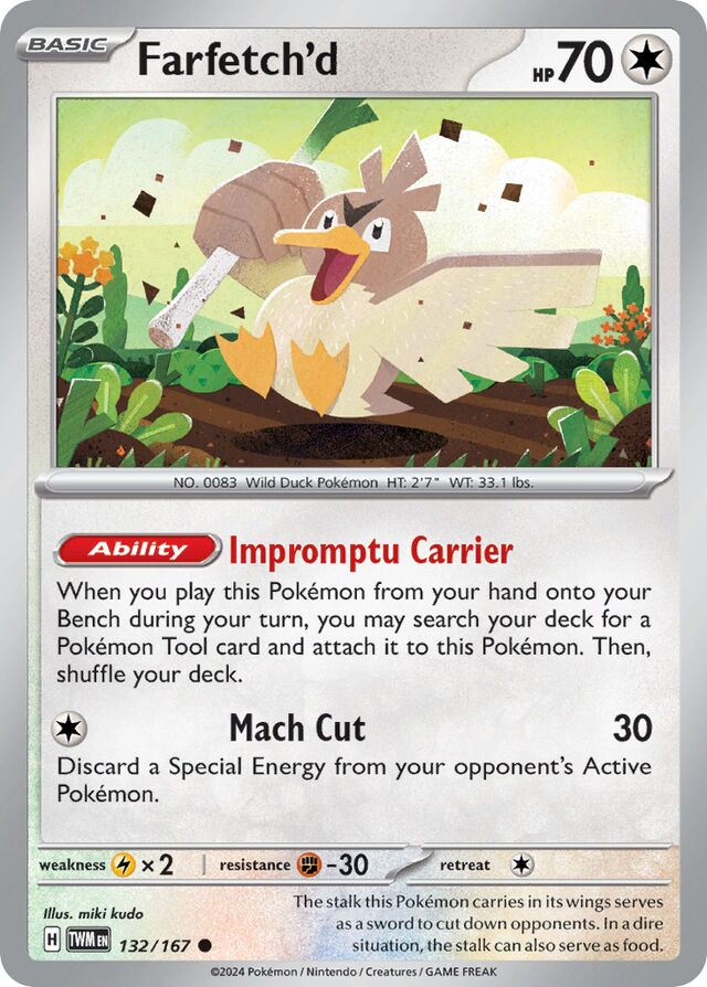 132/167 Farfetch'd TWM Common