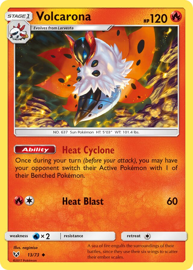 Volcarona Shining Legends 13/73 Uncommon