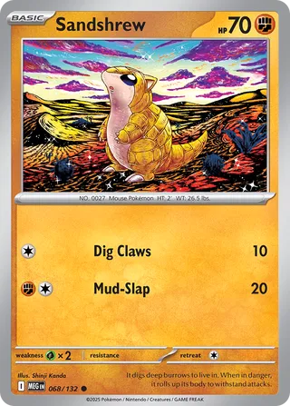 068/132 Sandshrew MEG Common