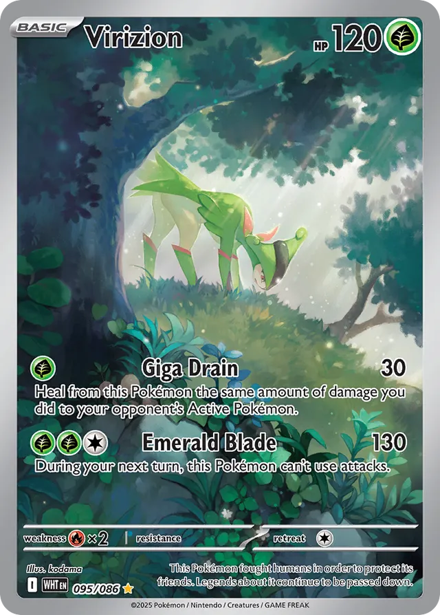 095/086 Virizion WHT Illustration Rare