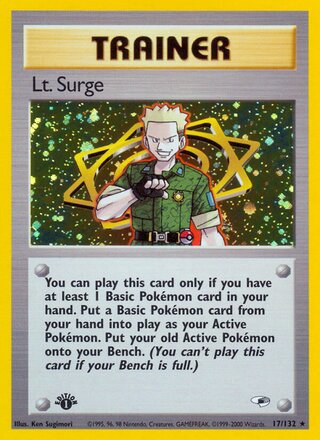 Lt. Surge (Gym Heroes 17/132)