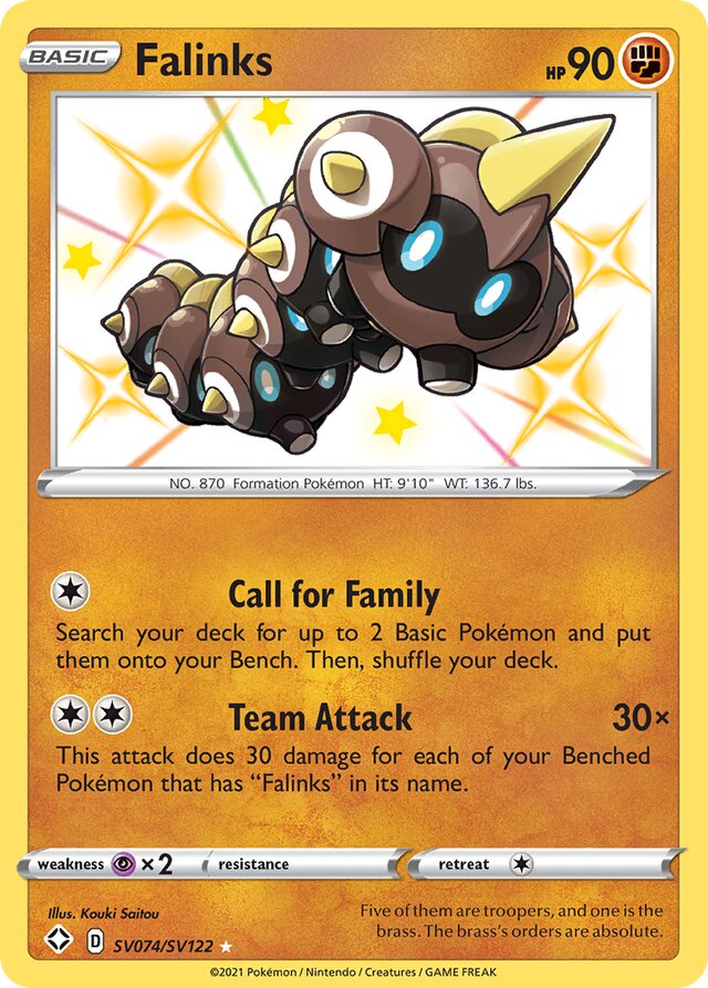 Falinks Shining Fates SV074/SV122 Rare Shiny