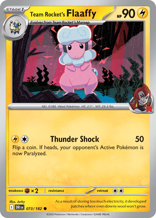 Team Rocket's Flaaffy Destined Rivals 073/182 Common
