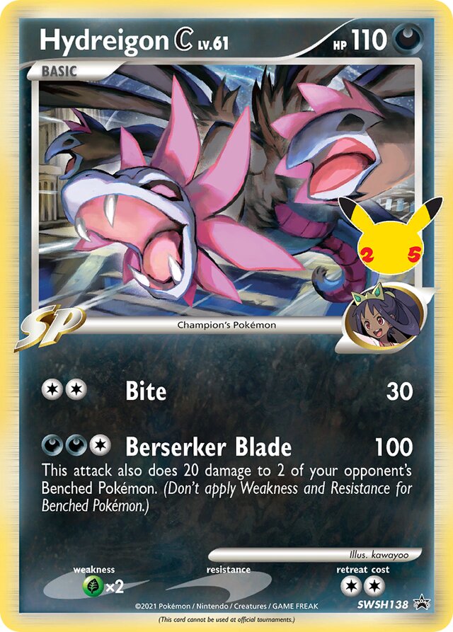 SWSH138 Hydreigon Pokémon C SSP PROMO