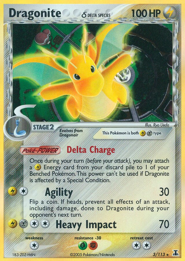 Pokémon TCG Dragonite cheapest (Delta) EX Delta Species 3/113 Holo Holo Rare