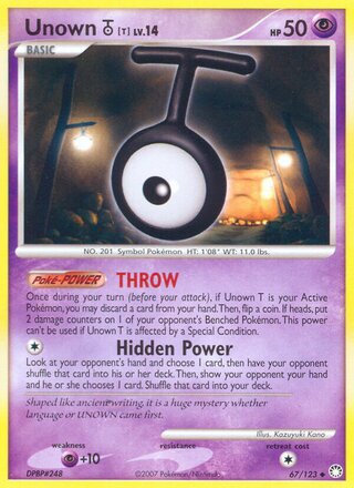 Unown T (Mysterious Treasures 67/123)