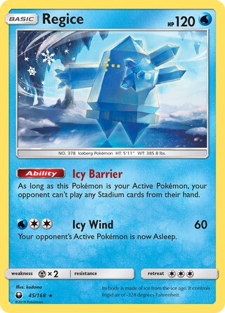 Regice (Celestial Storm 45/168)