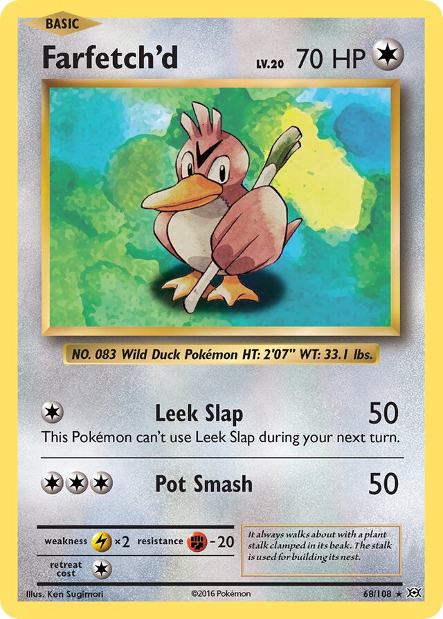 Farfetch'd Evolutions 68/108 Rare