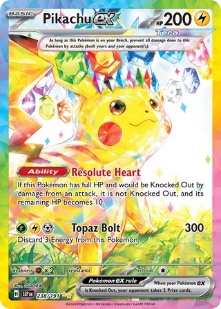 Pikachu ex (Surging Sparks 238/191)
