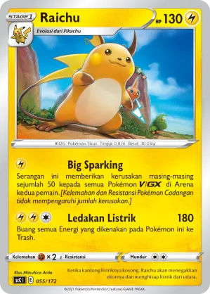 Raichu (Evolution V Starter Deck 055/172)