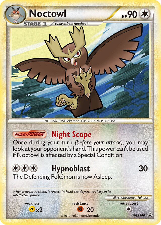 Noctowl HGSS Black Star Promos HGSS06 PROMO