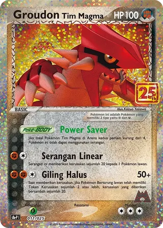 Team Magma's Groudon (25th Anniversary Collection Promos 011/025)