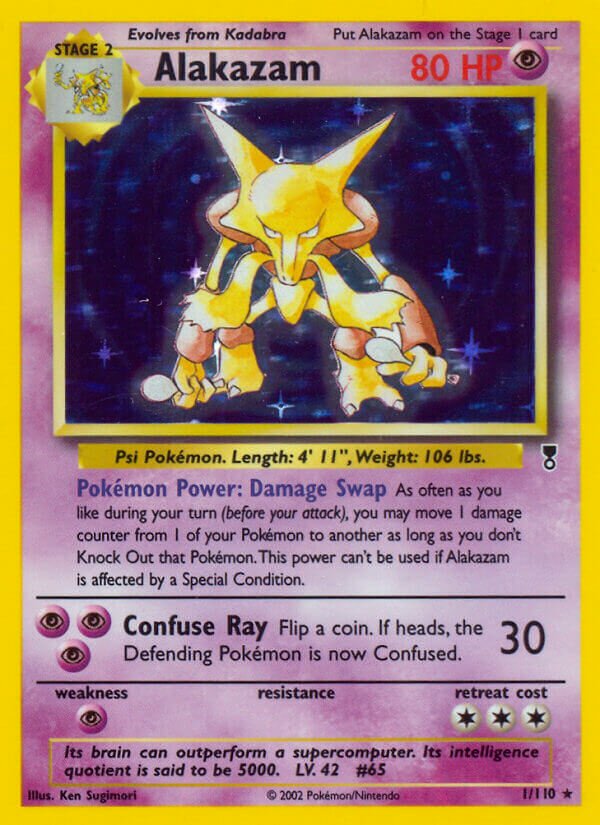 1/110 Alakazam LC Rare Holo