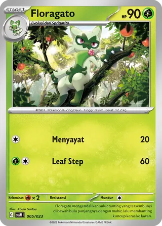 Floragato (Sprigatito & Lucario ex Starter Deck ex 005/023)