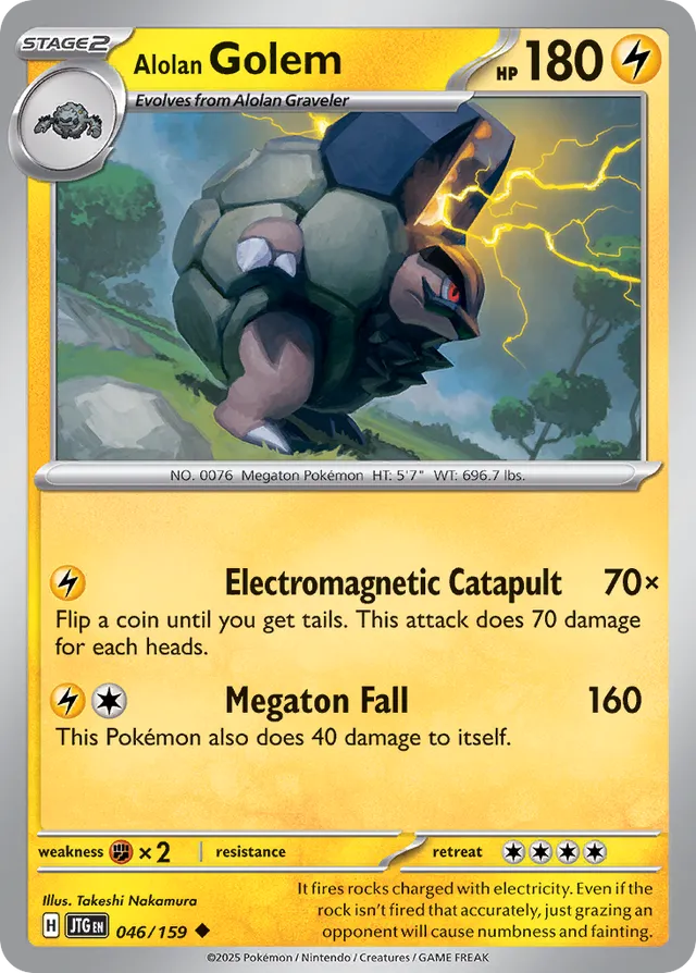Alolan Golem Journey Together 046/159 Uncommon