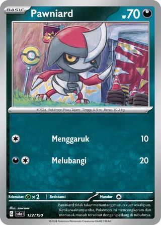 Pawniard (Shiny Treasure ex 122/190)