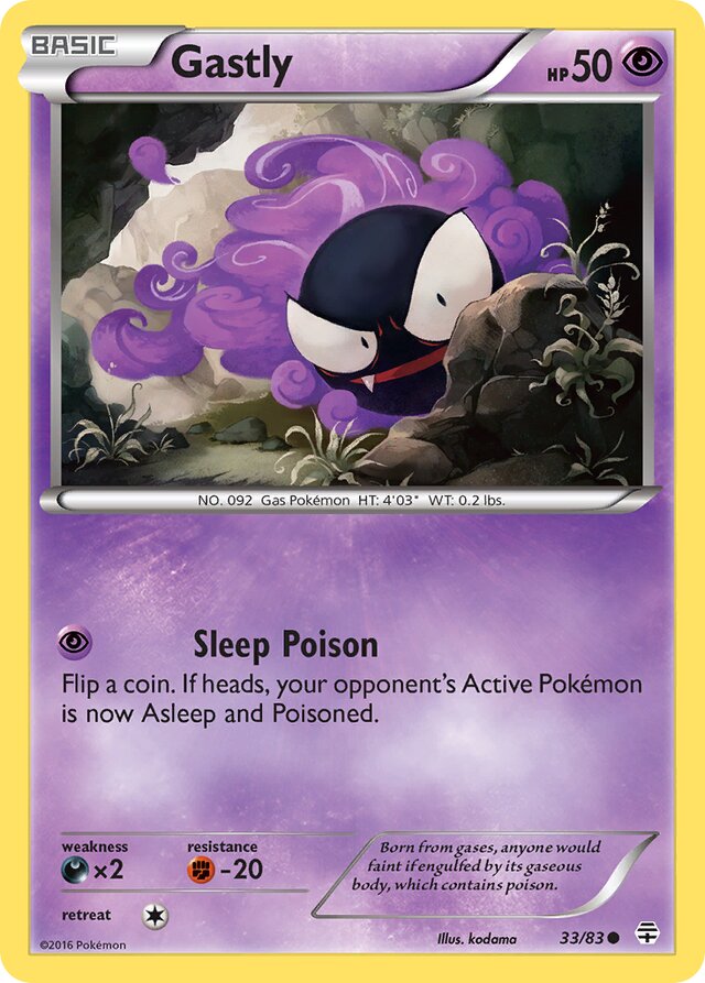 Gastly Generations 33/83 Common