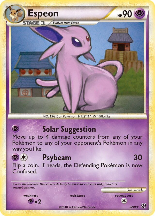 Espeon Undaunted 2/90 Rare Holo