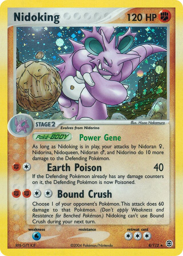 8/112 Nidoking RG Rare Holo