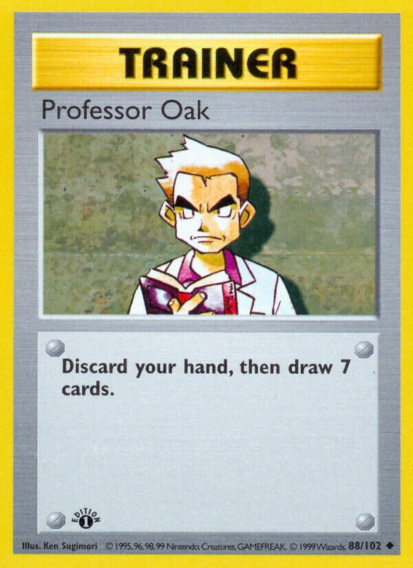 Professor Oak Base 88/102 Uncommon