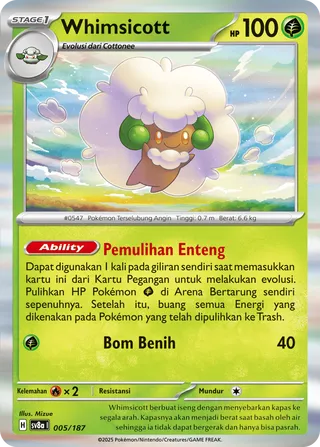 Whimsicott (Terastal Festival ex 005/187)