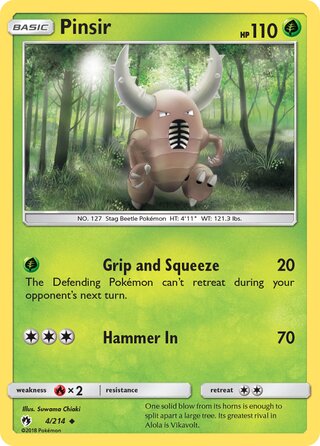 Pinsir (Lost Thunder 4/214)