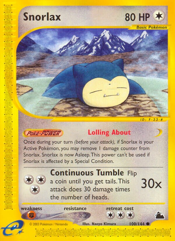 100/144 Snorlax SK Common