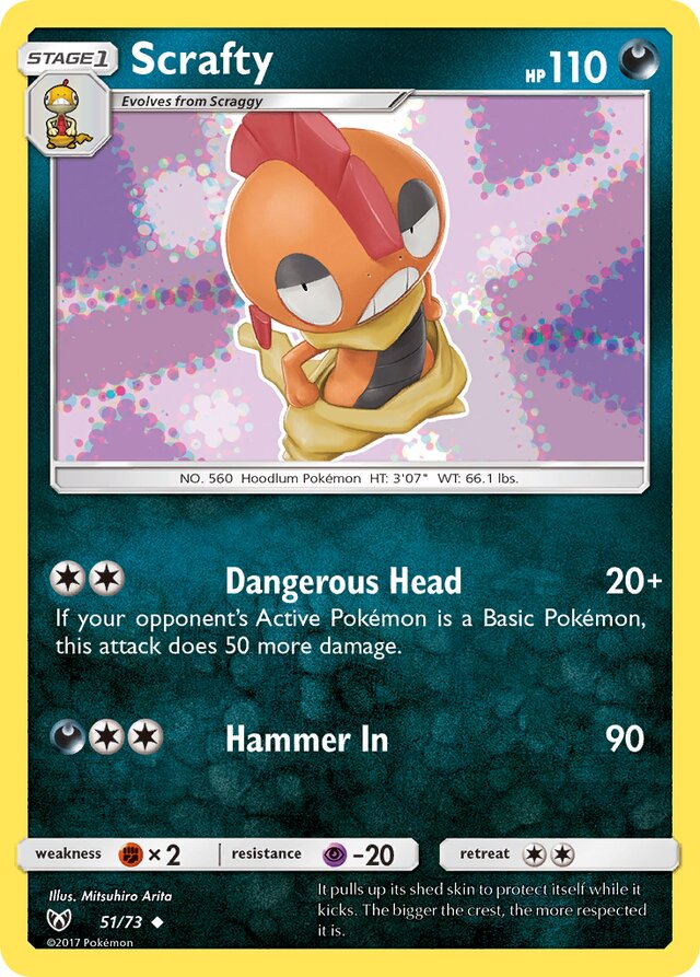 Scrafty Shining Legends 51/73 Uncommon