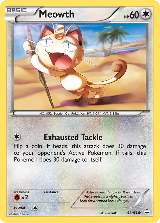 Meowth Generations 53/83 Common