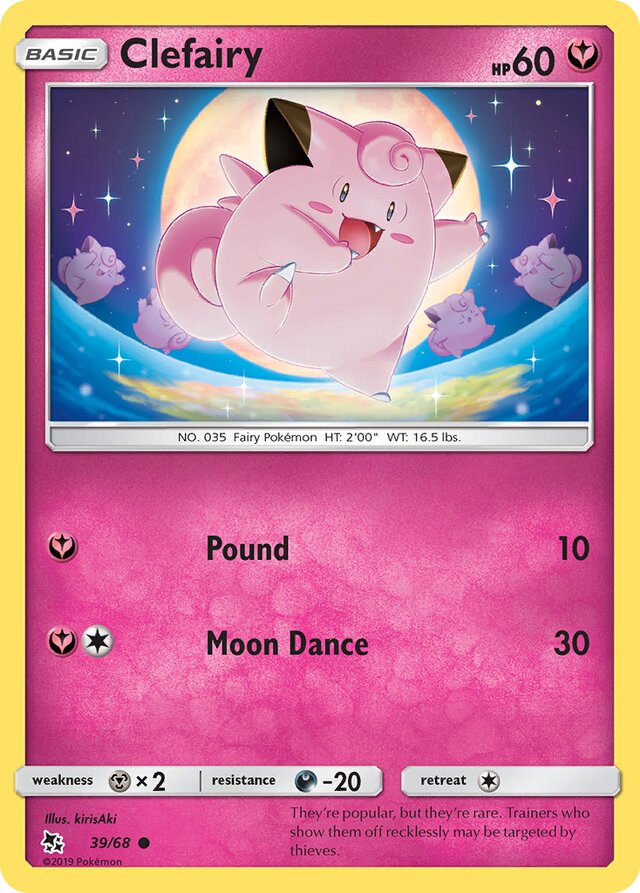 Clefairy Hidden Fates 39/68 Common