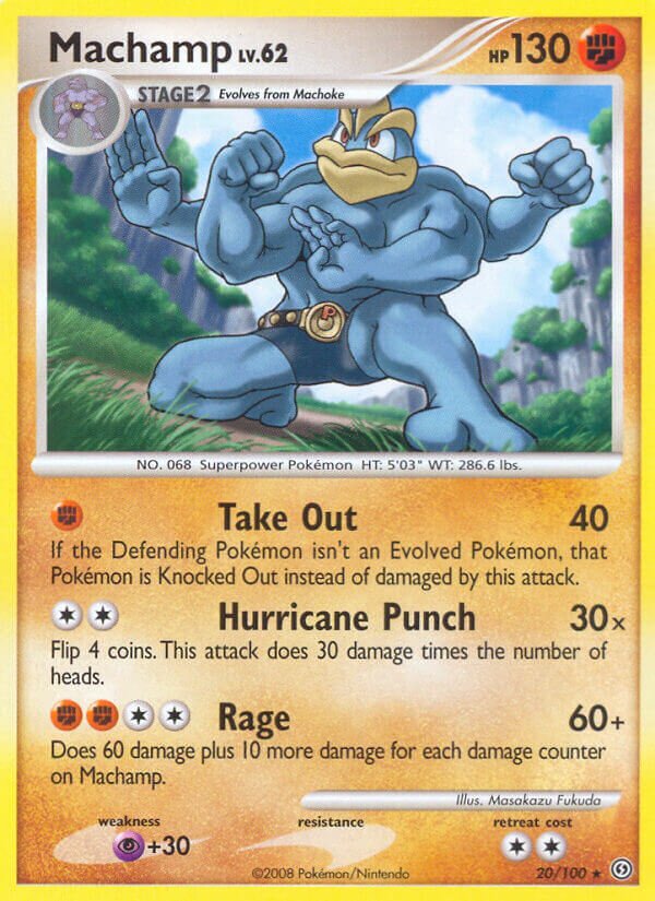 Machamp ポケモンカード 100 HP Pokemon Card Rare Machamp 1st edition Holographic 100HP 8