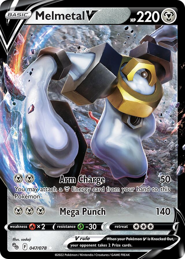 MelmetalV Pokémon GO 047/078 Ultra-Rare Rare