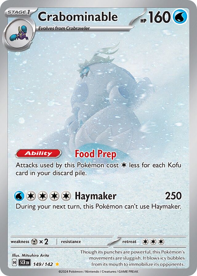 149/142 Crabominable SCR Illustration Rare