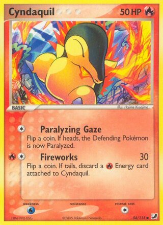 Cyndaquil (EX Unseen Forces 54/115)