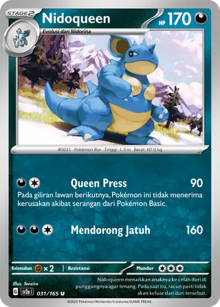 Nidoqueen (Pokémon Card 151 031/165)