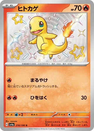 Charmander (Shiny Treasure ex 210/190)