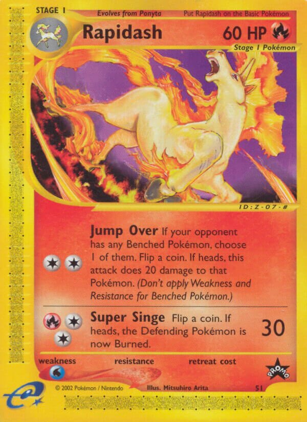 Rapidash [Pokémon Center NY] Wizards Black Star Promos 51 PROMO