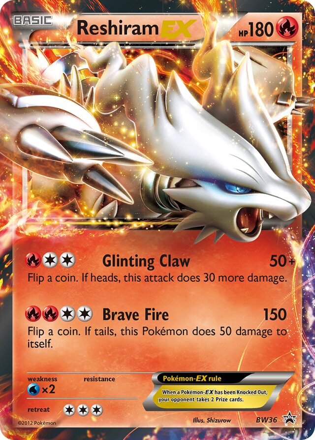 Reshiram-EX BW Black Star Promos BW36 PROMO