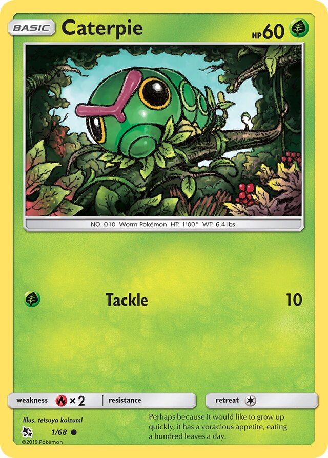 Caterpie Hidden Fates 1/68 Common