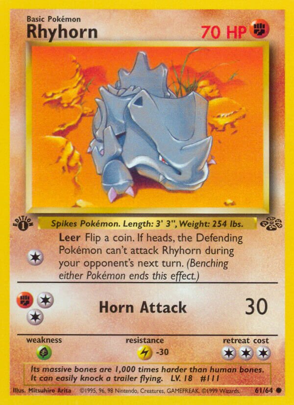 Rhyhorn Jungle 61/64 Common