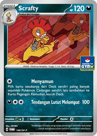 Scrafty (Scarlet & Violet Promos 136/SV-P)