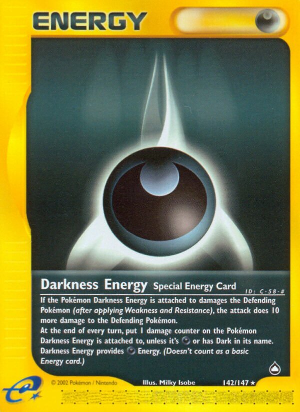 142/147 Darkness Energy AQ Rare